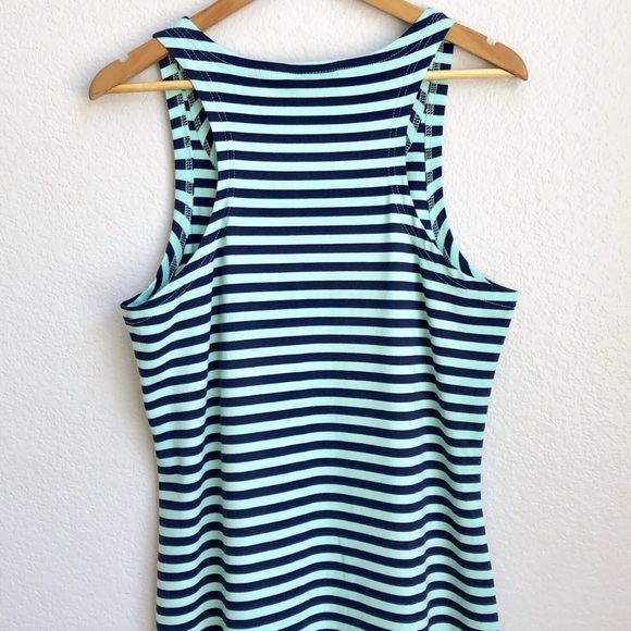 🆕 Sail to Sable Stripped Dress. Stretchy Fabric with Leg Slit Detail. NWOT - Picture 6 of 10